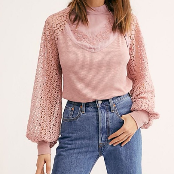 Free People Tops - Free People Sweetest Thing Thermal Top